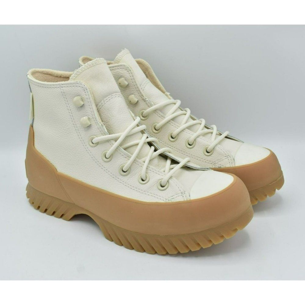 Converse Womens Size 10 Lugged Winter 2.0 All Star Hi Egret White Sneakers Shoes